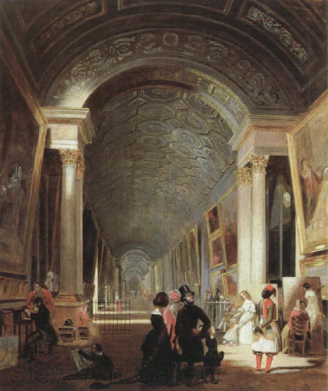 Patrick Henry Bruce view of the grande galerie of the louvre